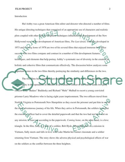 The Development of American Films, The Last Detail and Coming Home