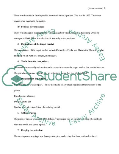 Mistakes and Successes of Ford