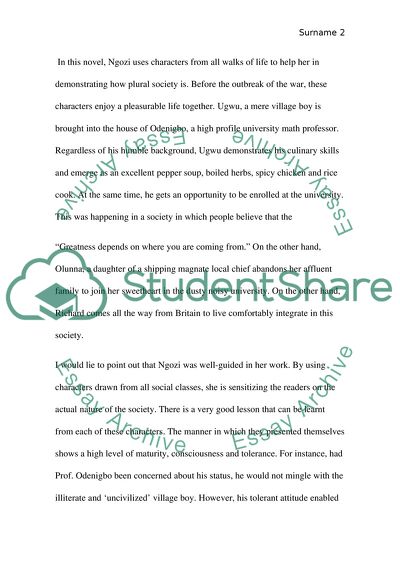 Half of a Yellow Sun by Chimamanda Ngozi Adichie