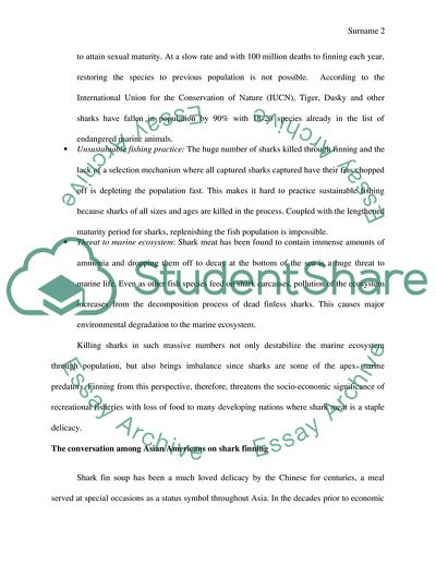 A Few Reasons for Shark Finning Ban