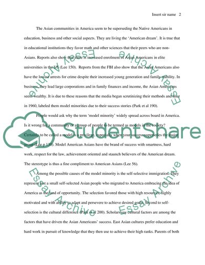 Asian American model minority