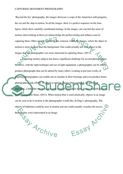 Capturing Movement Photography