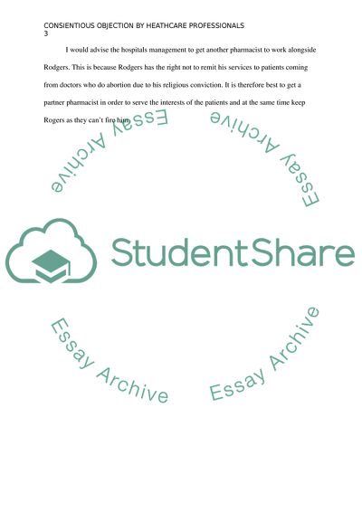 Conscientious Objection