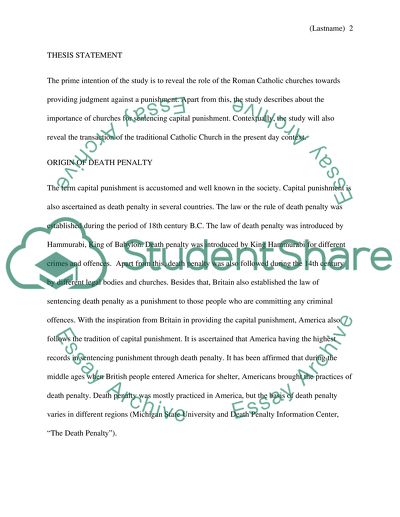 History of the Catholic Church on the Death Penalty