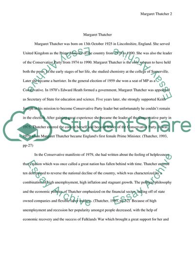 The Path to Power of Margaret Thatcher