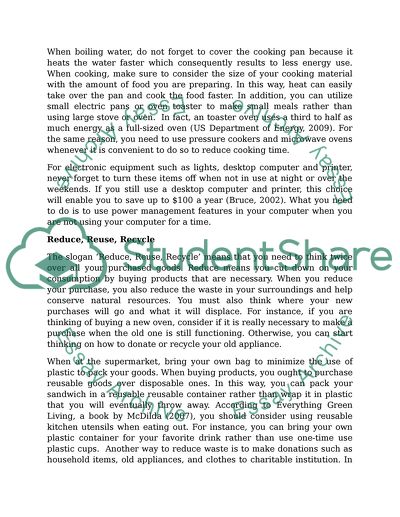 Ways for individuals to save energy