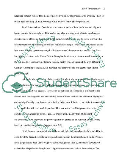 Air Pollution and Public Health