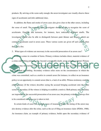 Investigating arson and bombings