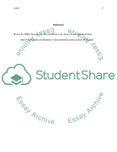 Discrimination and disparity