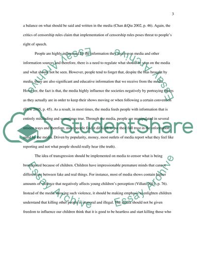 The Idea of Transgression in Media