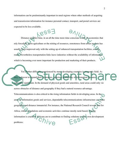 The Role of Telecommunications in Growth