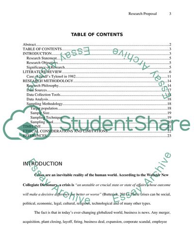 PR Activities to Cope with Crisis