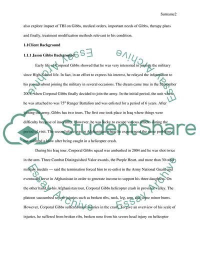 Corporal Gibbs Hypothetical Client