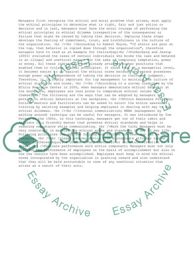 The Vitality of Business Ethics in Leadership