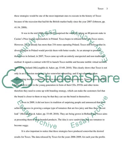 Tesco Strategies for Market Leadership