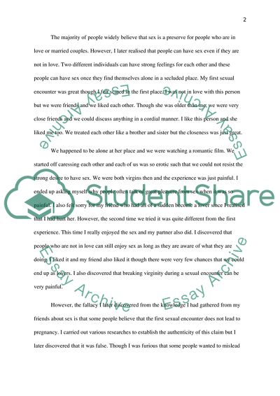 Gender and Sex Education