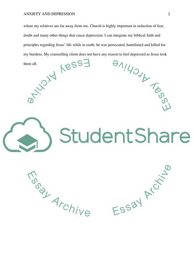 Anxiety and depression