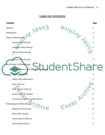 Computer Data Storage