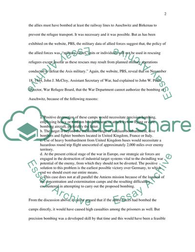 Why wasnt Auschwitz bombed Should the Allies have bombed Auschwitz-Birkenau in 1944/45