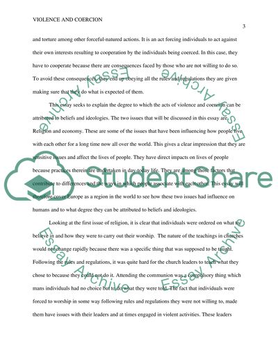 Violence and Coercion