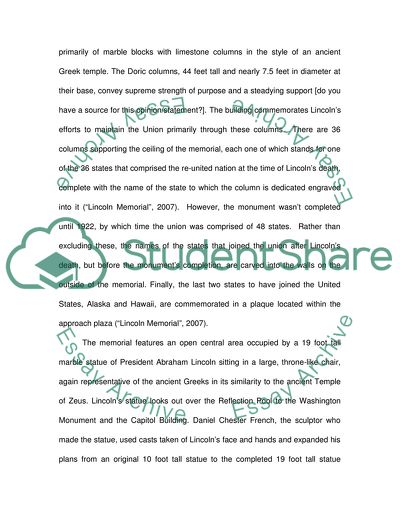 The Architecture of the Lincoln Memorial