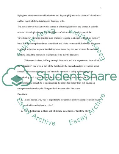 Film Journal about the movie called Memento