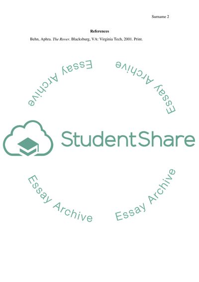 The Rover by Behn, Aphra