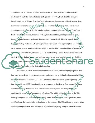The U.S. Invasion and Occupation of Iraq