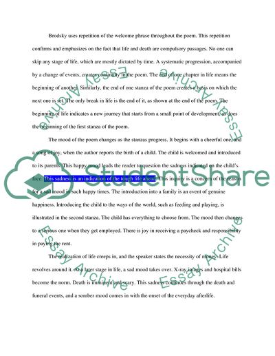 Poem Analysis: Song of Welcome