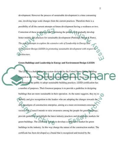 LEED Succeeds in Terms of Promoting Environmental Awareness to the Public: True or Not