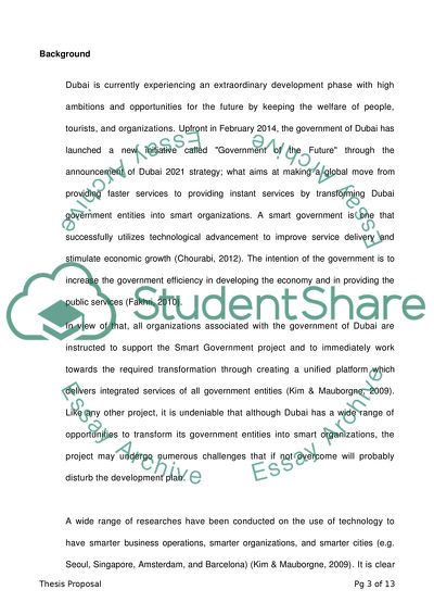 The Opportunities and Challenges of Transforming Dubai Government Entities