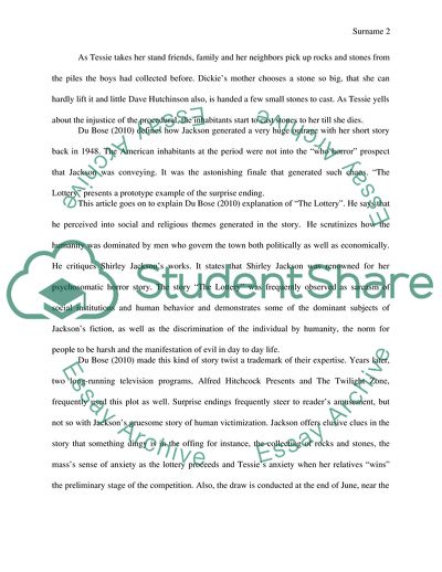 How Is the Theme of Tradition Reflected in Shirley Jacksons Short Story The Lottery