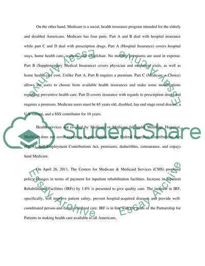 Medicare and Medicaid