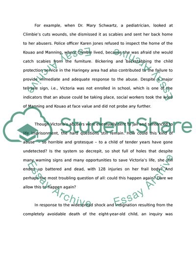 The Abuses Faced by Children in the United Kingdom