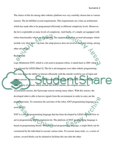 Programming a Lego Mindstorm Robot