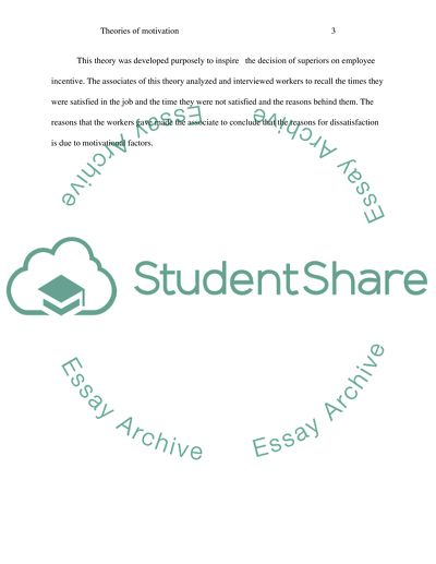 Explain the various theories of motivation