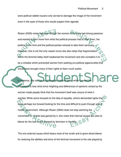 History of Feminist Movement