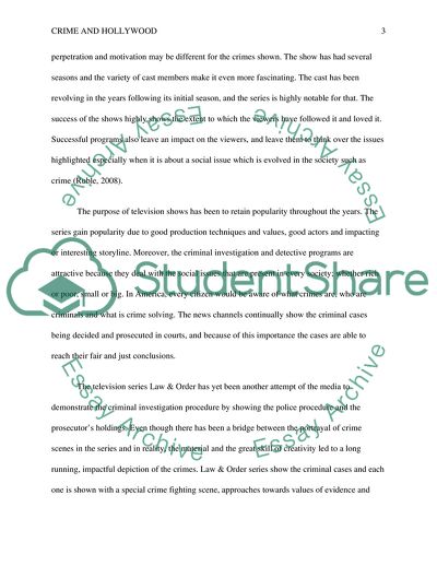 Crime, Criminals and Hollywood