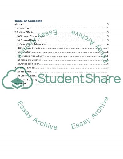 Outsourcing research paper