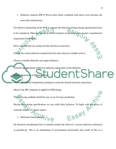 Printed circuit board in a toaster