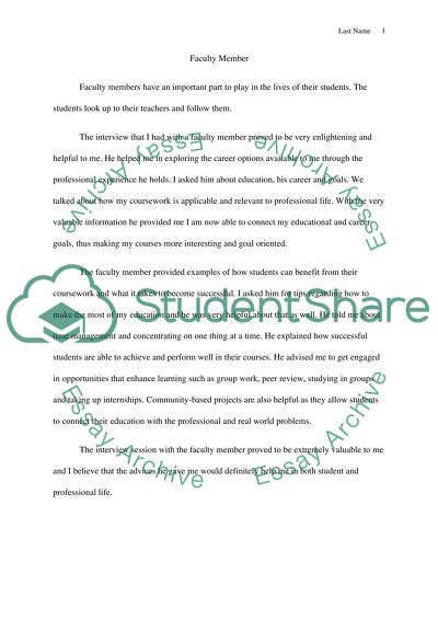 Importance of Faculty Members