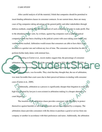 Critical Thinking Case Study