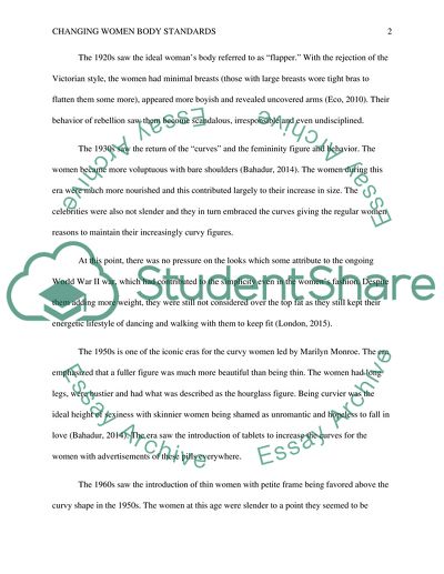 Changing Women Body Standards According to Culture