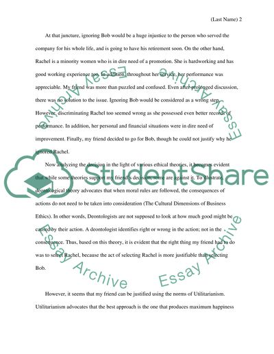 Ethical Dilemma: Using Ethical Theories