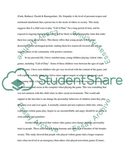 Children Who Answer the Call of Duty