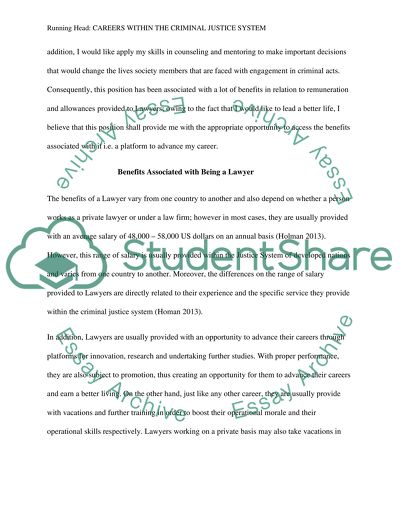 Research Paper for the Career of a Lawyer