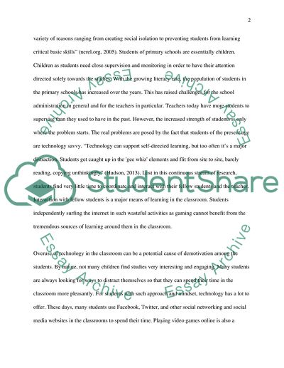 Threat of the Over Use of Technology in Teaching Student in Primary Schools