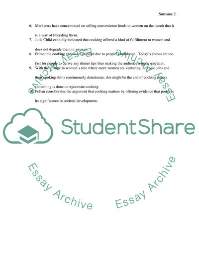 Based on your reading/viewing of Pollans article answer the following questions