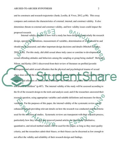 Abused-to-Abuser Hypothesis: Validity Issues