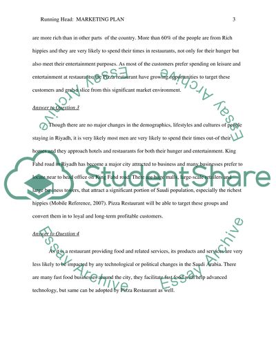 Marketing Plan for Pizza Restaurant Located in Riyadh